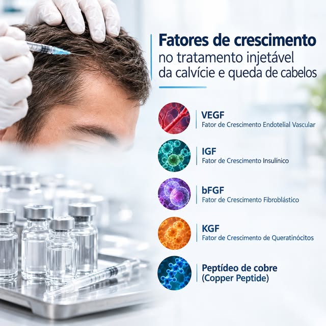 🧬 Fatores de crescimento no tratamento da calvície e queda de cabelos
A queda de cabelo pode ter di