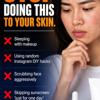 Stop doing this to your skin! 🛑

You might be spending thousands on premium skincare, but a few eve