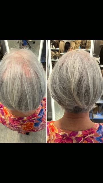 👩🏻‍🦳 TOPPER Tuesday~

My lovely clients first purchased of alternative hair. She followed up a fe