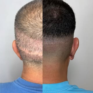 From scars to confidence 🔥

This transformation shows the power of Scalp Micropigmentation (SMP) on