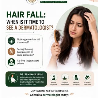 Hair fall is common, but excessive or sudden hair loss shouldn’t be ignored. 🧑‍⚕️

If you’re notici