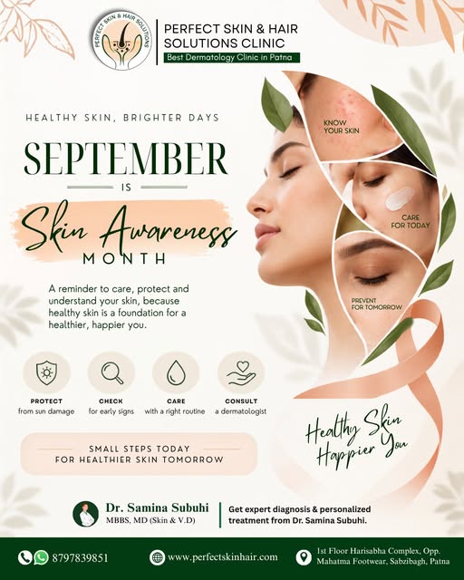 ✨ September is Skin Awareness Month! ✨

Healthy skin begins with understanding your skin and giving 