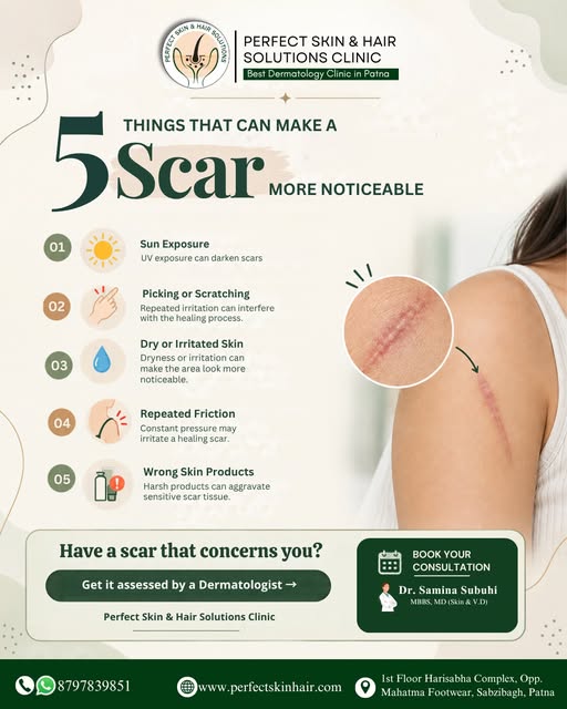 Your scar may be healed, but certain everyday habits can make it look more noticeable. 👀

☀️ Too mu
