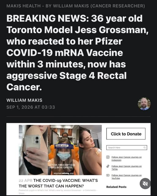 Turbo-Cancer de l'anus pour une mannequin de Toronto qui vous recommandais de vous faire vacciner ..