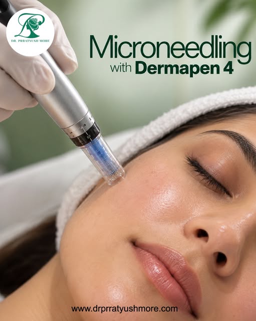 Microneedling with Dermapen 4 helps support smoother, firmer-looking skin by stimulating the skin’s 