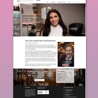 Update voor website van Erna Blok.
Haarprotheses en haarwerken.

Erna Blok is sinds 1965 werkzaam in