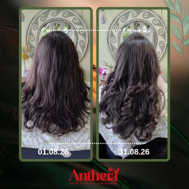 Foram 3 sessões de Terapia Capilar em apenas 1 mês de tratamento. 🌿✨

Ao observar o antes e depois,