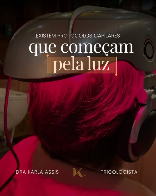 A fotobiomodulação capilar utiliza luz de baixa intensidade, em comprimentos de onda específicos, pa
