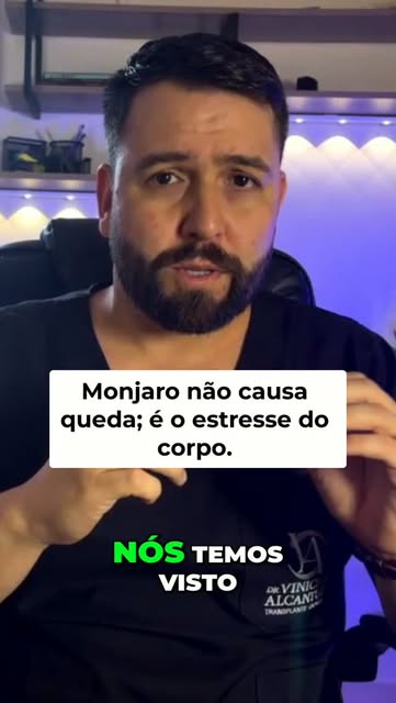 Monjaro e queda de cabelo: entenda o que realmente acontece. Não é o remédio, mas o estresse metaból
