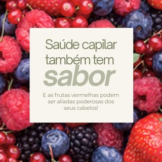 Você sabia que as frutas vermelhas são grandes aliadas da saúde capilar? 🍓✨

Ricas em antioxidantes