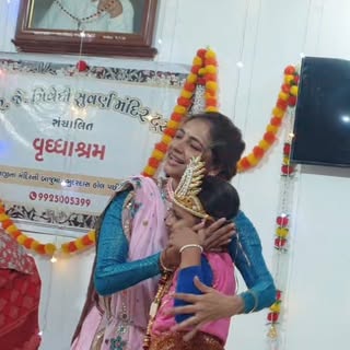 My cute Krishna. Very blissful event at Shree R J Trivedi Suvarnmandir Vriddhashram, Bopal Ahmedabad