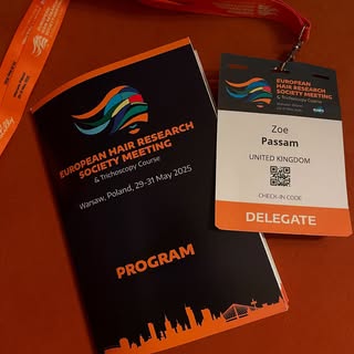 Great few days in Warsaw at the European Hair Research Society meeting! Always so inspiring to atten