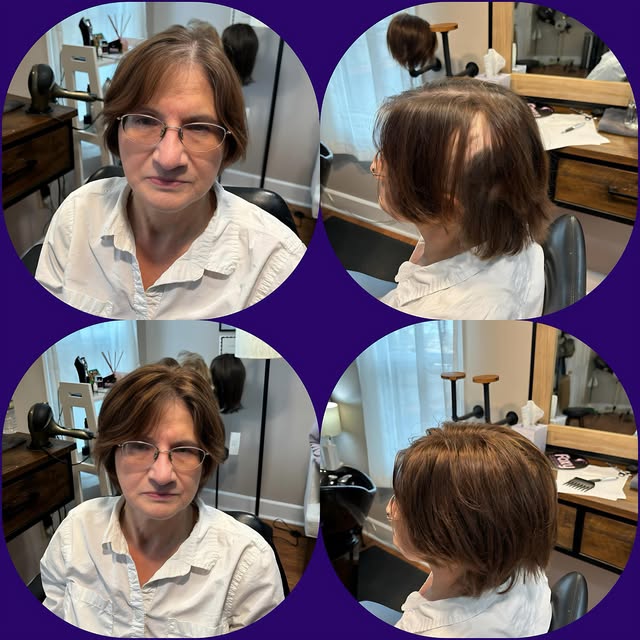The right color match and coverage makes all the difference in a topper. #jonrenau #toppers #hairlos