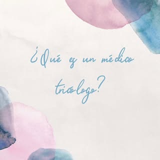 Otra pregunta frecuente que me hacen es, ¿qué es la tricología?

Entonces tal y como está en el post