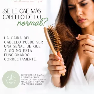 La caída del cabello puede ser una señal de que algo no está funcionando correctamente en su organis