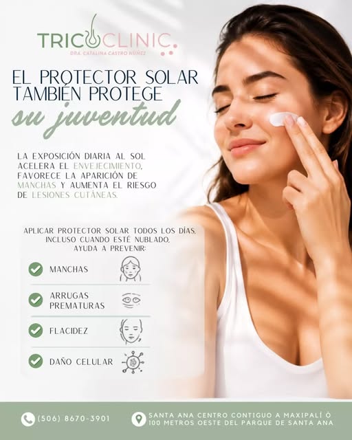 El mejor tratamiento antiedad comienza con un buen protector solar.
La exposición diaria al sol ace