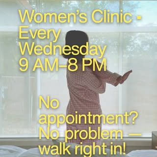 Ladies, Wednesdays Are All About YOU!

Join us every Wednesday for Women’s Clinic. A safe, welcoming