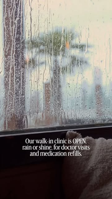 Stay cozy and dry! Even though the forecast calls for more rain today, ☔ 🌧 our walk-in clinic is he