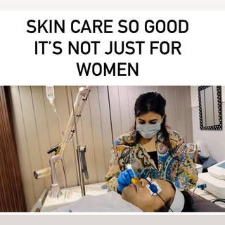 Men’s skin needs the same care as women’s @dr.shalusavla_gala 

#skincare #groomskintreatments #groo