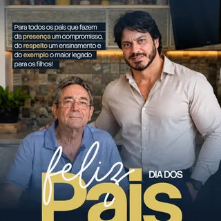 Neste Dia dos Pais, meu respeito e minha admiração a todos os pais que escolhem estar presentes, que