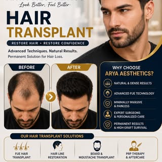 "Each follicle transplanted is a seed of confidence planted.”

Only on WhatsApp or Email 
📞 7980684