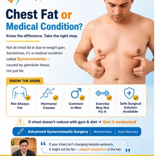 Chest fat कम नहीं हो रहा… even after gym & diet?

तो ये सिर्फ fat नहीं भी हो सकता है 👇

⚠️ कई cases