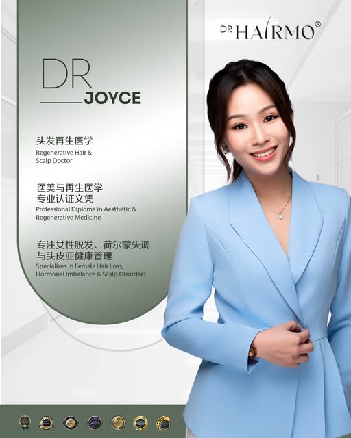 Dr. Joyce
头发再生医学与头皮医生 🌿

医学与再生医学专业认证 🎓

专注于脱发、荷尔蒙失调与头皮健康管理！💖