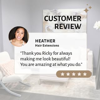 Heather came to us for hair extensions and we are so pleased with the results. Thank you Heather for