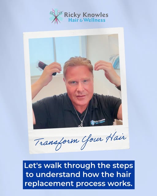 Ricky explains the timing and process for hair replacement. Watch as Ricky shows you step-by-step ho