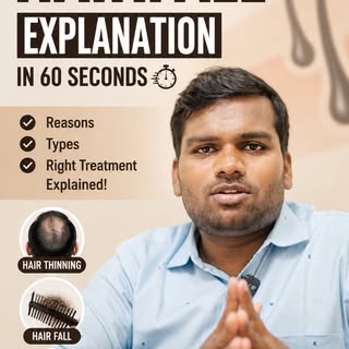 Hair Fall Is Not Always “Normal” 👀🧑‍⚕️

Hair fall can happen due to genetics, hormonal changes, st