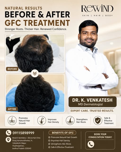 **Natural-looking hair. Stronger roots. Renewed confidence. ✨**

Real **GFC Treatment Results** that