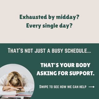 Midday exhaustion that won't quit isn't something you should just push through.

Persistent fatigue 