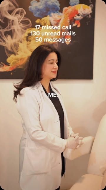 17 missed calls. 130 unread mails. 50 messages.
Me: 💉✨ on my table, in my zone.

Sorry, my patient 