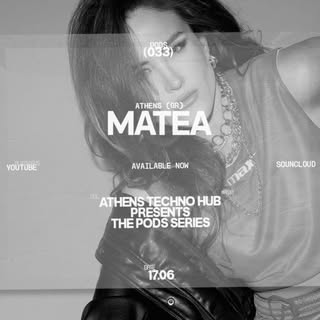 ATHub PODS033 with Matea (@matea.music) 
 — 
Returning to her Athens roots after shaping her sound i