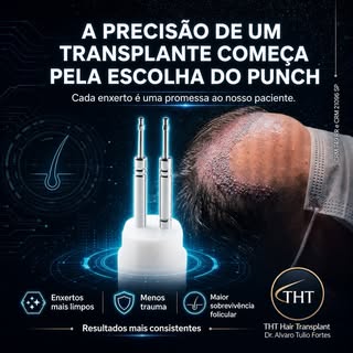 A precisão de um transplante começa pela escolha do punch e do equipamento.
A cada extração buscamos