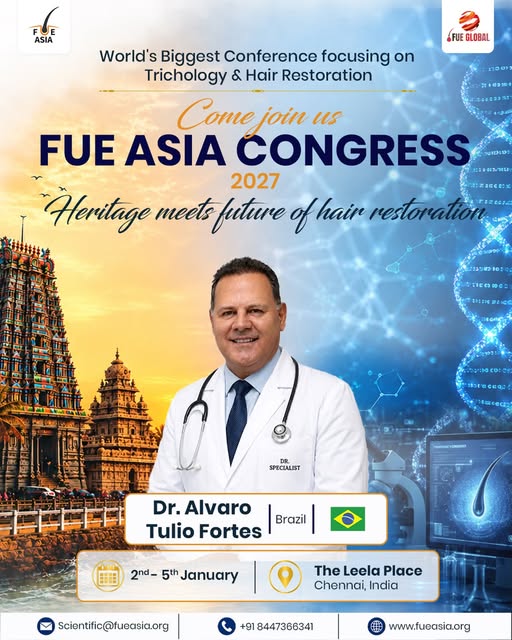 Dr. Alvaro Tulio Fortes invites you to be part of FUE Asia Congress 2027 in Chennai

Join us for the