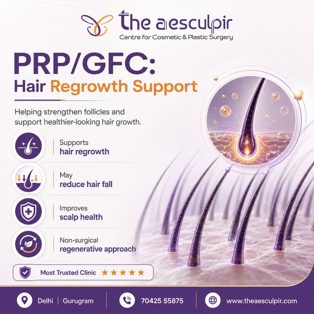 Hair Fall Increasing? PRP/GFC May Help Support Hair Regrowth

Hair thinning and increased hair fall 