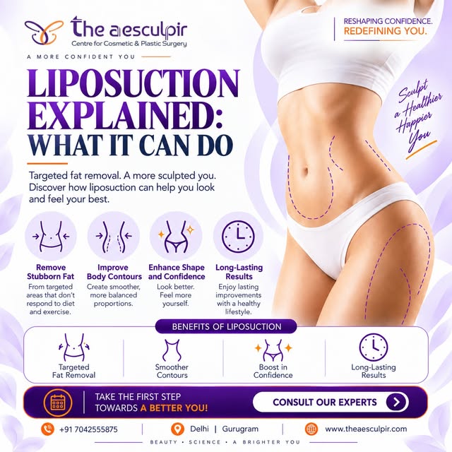 Liposuction : What It Can Do

Liposuction is a body-contouring procedure. For suitable patients, it 