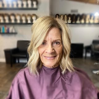 BEFORE < AFTER. Swipe to the before. What a difference a little bit of hair can make! Customized hum