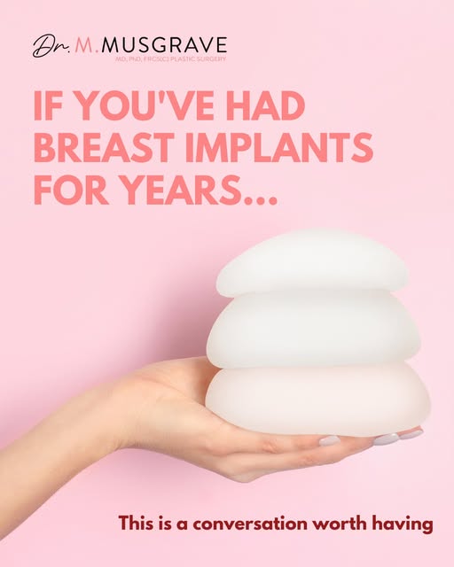 If you've had breast implants for years, this is a conversation worth having.

Breast implants are n