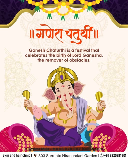 ✨ Ganesh Chaturthi Caption
May Lord Ganesha bless you with happiness, prosperity, good health, and n