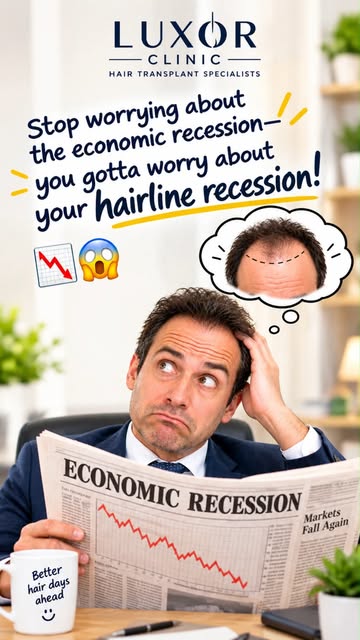 📉 Forget the economic recession… what about your hairline recession? 😂

At Luxor Clinic, we offer 