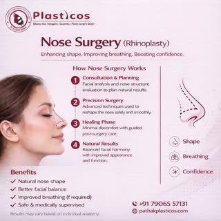Thinking about Nose Surgery?
Natural shape ✨ Better breathing ✨ Boosted confidence
Discover safe & a