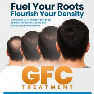 🌱 Fuel Your Roots. Flourish Your Density.

Thinning hair can be a gradual process. GFC Treatment is