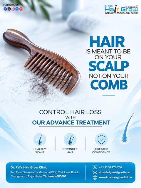 ✨ Hair Is Meant to Be on Your Scalp, Not on Your Comb! ✨

Noticing more hair than usual on your comb