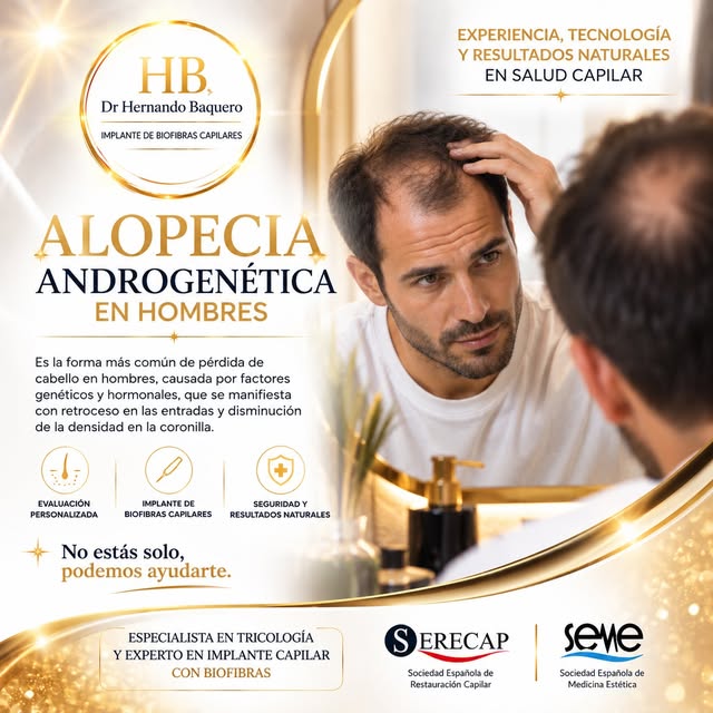 ¿ESTÁS PERDIENDO TU CABELLO?

La alopecia androgenética es la causa más frecuente de pérdida de cabe