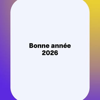 Très belle année 2026 à tous.

Merci pour votre confiance et pour tous les échanges que nous avons e