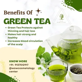 Green Tea for those who strive to look and feel younger! 
Benefits Of Green Tea:

👉 Improves Brain 