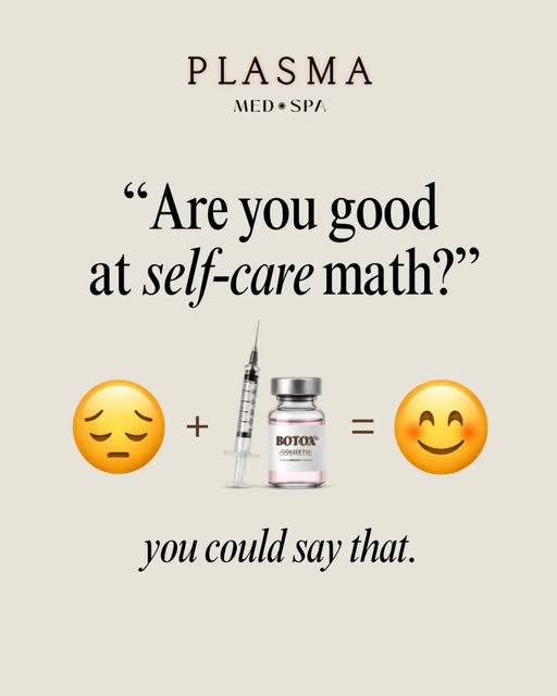 Are you good at self care math? 😅 Vote below 👇🏻 

#WestonFLMedSpa #selfcare #math #medspameme #Bo