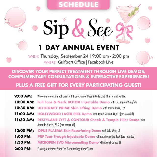 The wait is over! Our 🥂Sip & See 🥂 Gulfport Open House event details are now LIVE!

Check it out a